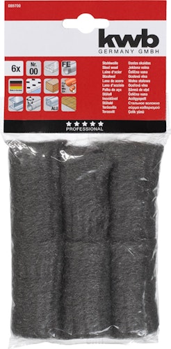 kwb 6 Stahlwolle Röllchen 89700