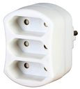 Vorschaubild Kopp Steckdosen- 3-fach Adapter arktis-weiß
