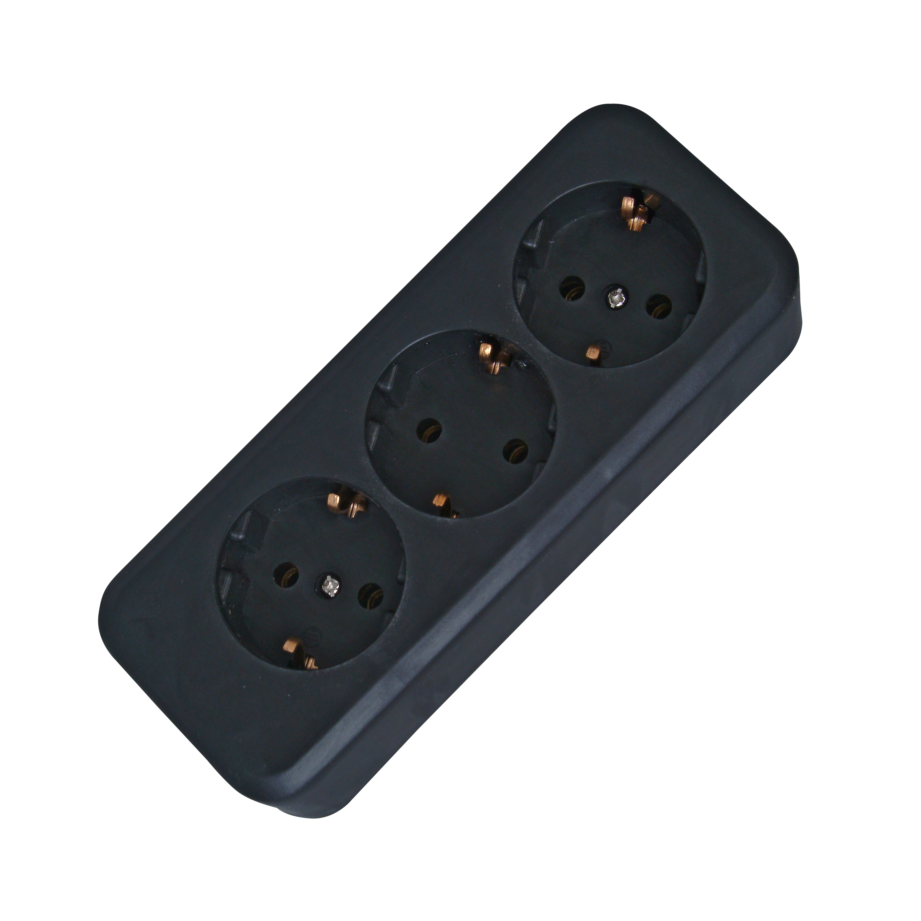 Kopp Schutzkontakt-Steckdosenleiste 3-fach schwarz