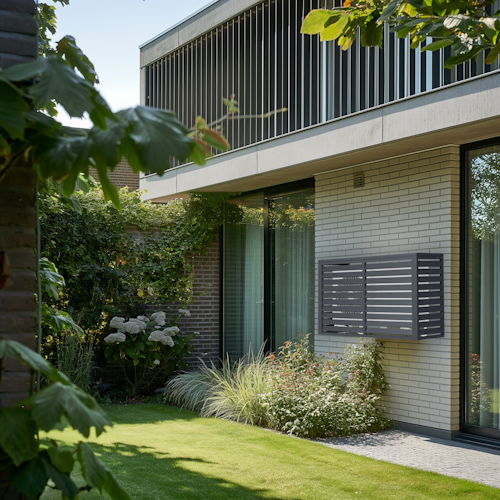 T&J EMIL Wärmepumpenverkleidung 140 x 50 x 97 cm Anthrazit