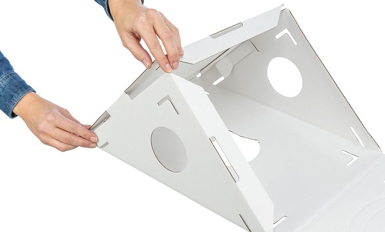 TRIXIE Katzenmöbel Finca Felice, Pappe, 125 × 62 × 62 cm, weiß