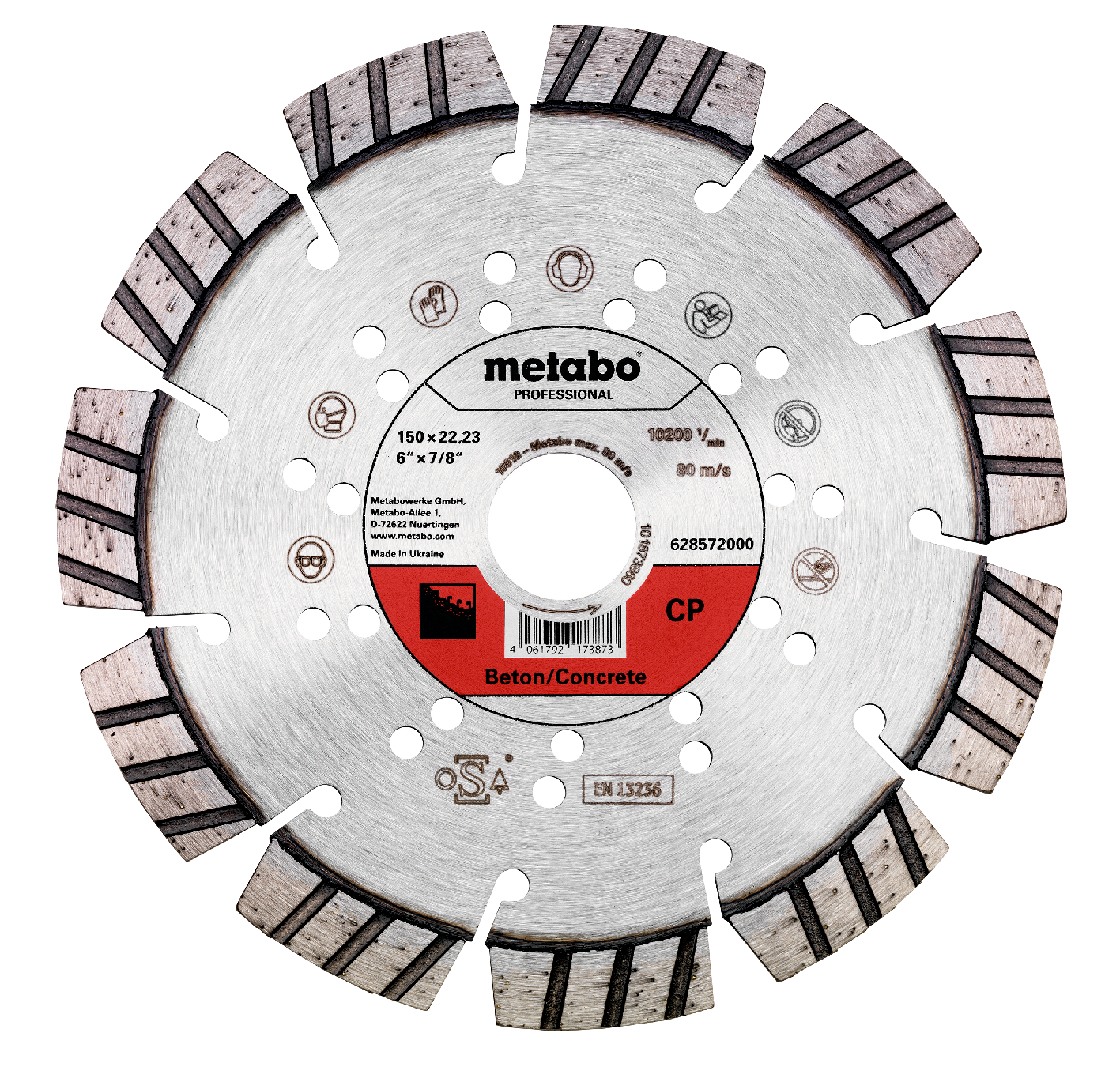 Metabo Diamanttrennscheibe 150x22,23mm"CP"Beton "professional"