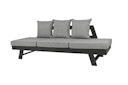 Vorschaubild Garden Pleasure Funktionssofa DONNA, Aluminium Schwarz / 100 % Polyester Grau