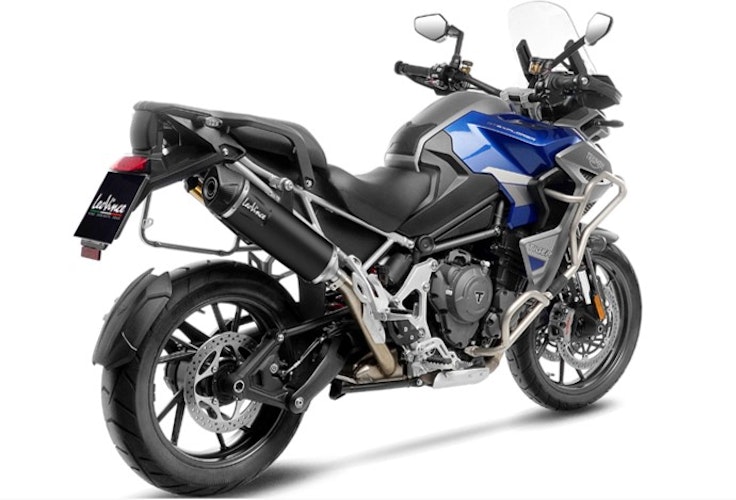 LeoVince SLIP-ON Edelstahl SBK NERO für TRIUMPH TIGER 1200 GT/RALLY