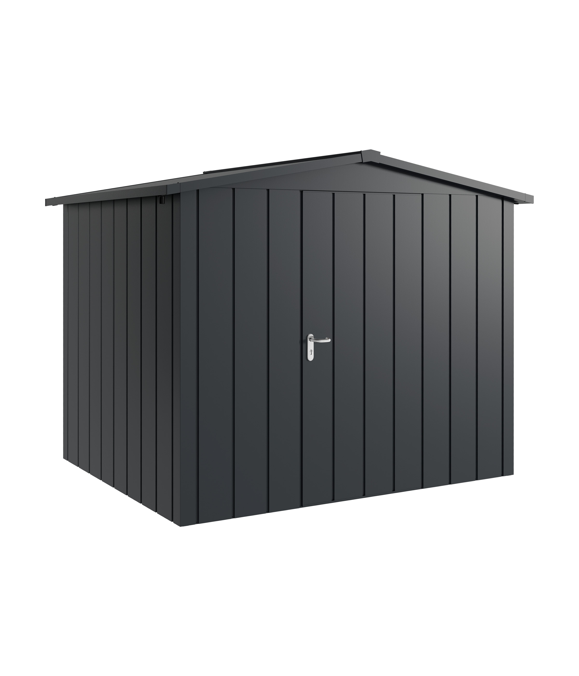 Thumbnail - Hörmann Metall-Gerätehaus Juno JSD mit Satteldach B 262 x T 214 cm (JSD 9) Motiv Modern (mit schmalen Lamellen) Einzeltü...