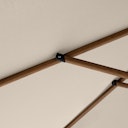 Vorschaubild doppler Mittelmastschirm LIFE Woodstyle 305 Lift, Aluminium Holzoptik / 100 % Polyester 180 g/m² 