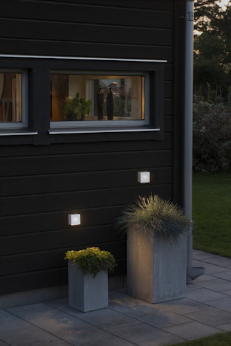 Konstsmide Wandleuchte Chieri, klein rechteckig, versch. Farben