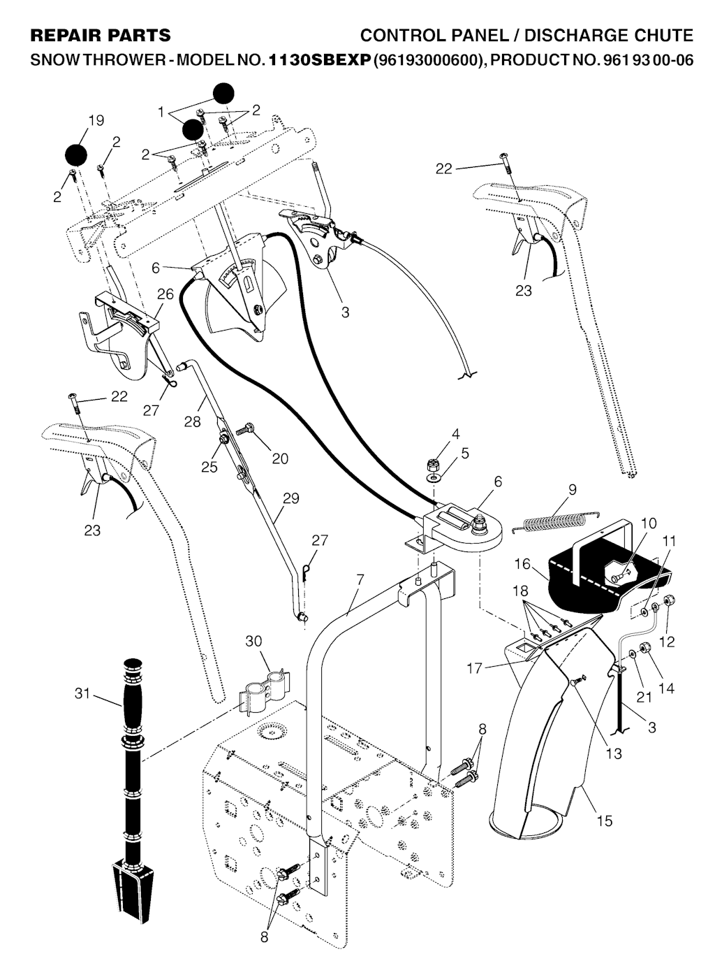 Explosionszeichnung Ersatzteile