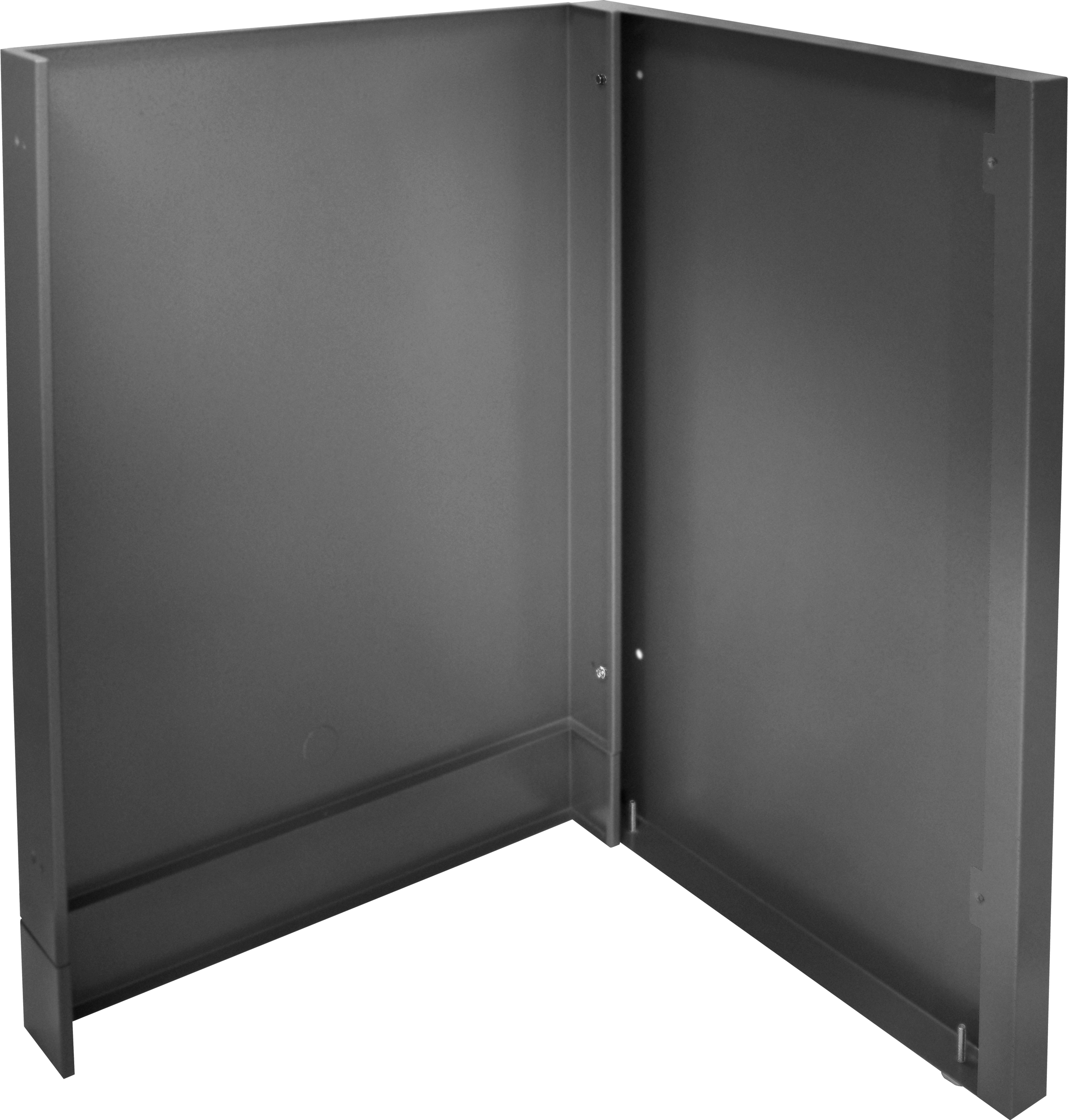 Napoleon Abschlussblende für einen Kühlschrank mit zwei Türen, mattschwarz