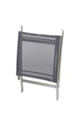 Vorschaubild Diamond Garden Fußhocker VENEDIG, Edelstahl / Kunststoffgewebe Schwarz/Silber
