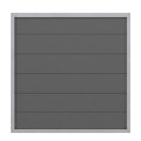 Vorschaubild TraumGarten Design WPC Alu Rahmen Silber 1800 x 1800 mm