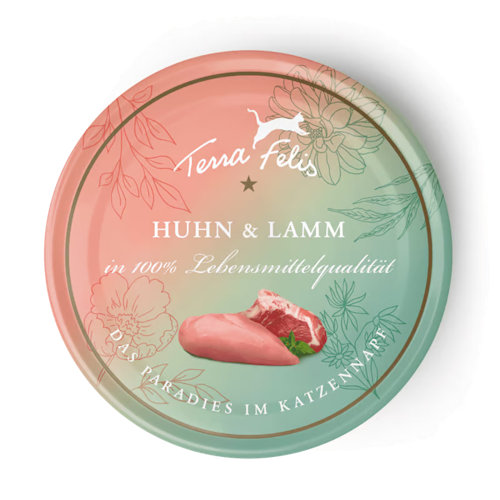 Terra Felis Sparpaket 24x80g Huhn und Lamm