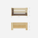 Vorschaubild Ante Pflanzkübel B95 x T48 x H45 cm