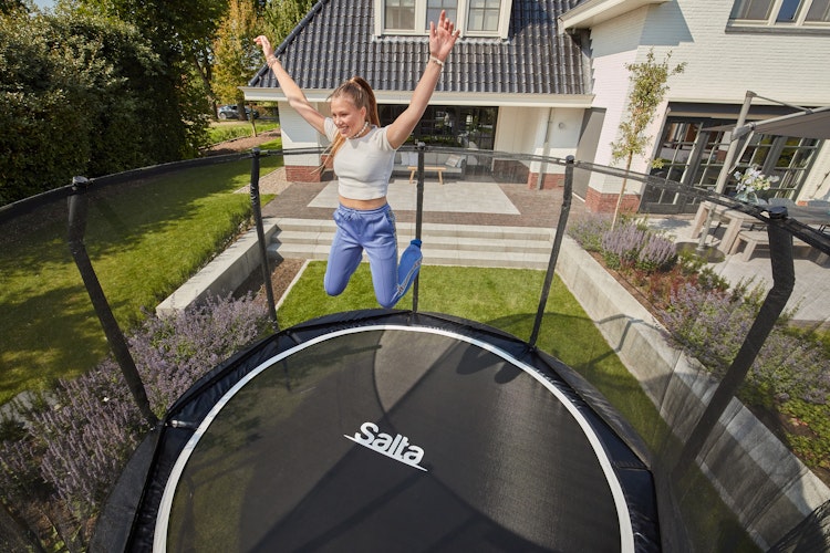 Salta Trampolin First Class Ø 487 cm mit Sicherheitsnetz und Leiter