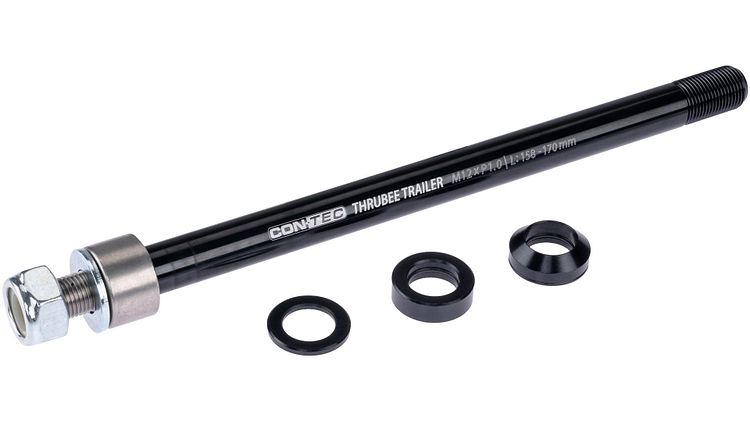 CONTEC Achsadapter Thrubee Trailer 12 mm schwarz 1,0"