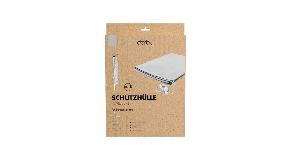 Derby Schutzhülle Pendel L, 100 % Polyester 90 g/m² Hellgrau