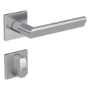 Vorschaubild Griffwerk VAYA 137 TRI fast2fix Fast2Fix GK3 Rosetten eckig WC rot/weiß Edelstahl matt