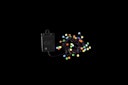 Vorschaubild Konstsmide Weihnachtsbeleuchtung  LED Globelichterkette 40 bunte runde Dioden