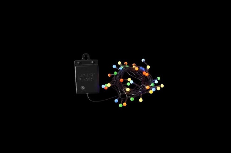 Konstsmide Weihnachtsbeleuchtung  LED Globelichterkette 40 bunte runde Dioden