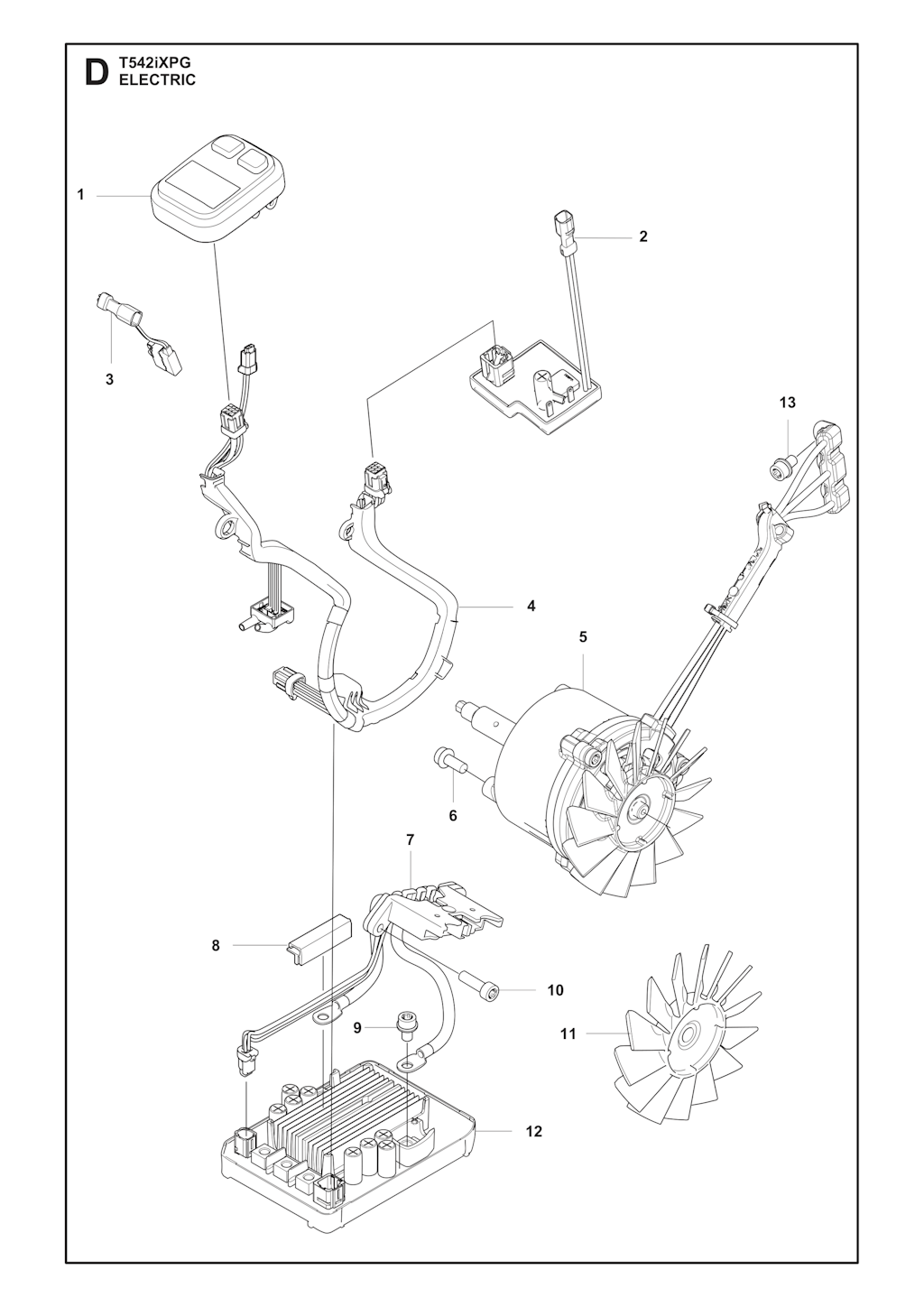 Explosionszeichnung Ersatzteile
