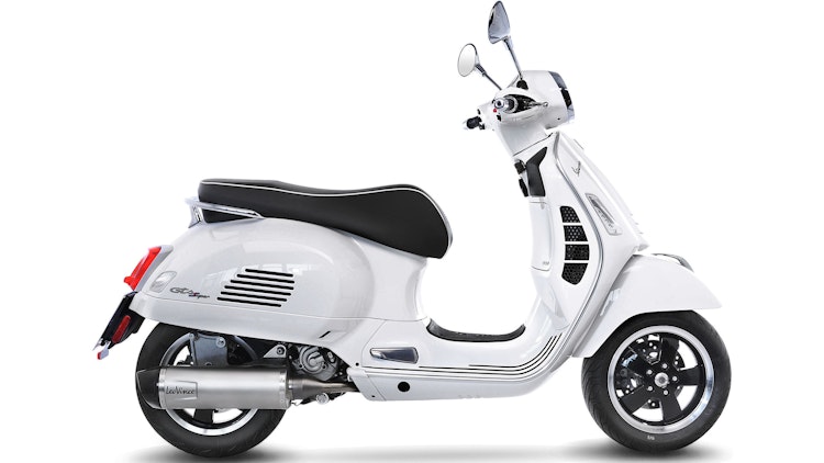 LeoVince SLIP-ON Edelstahl SBK LV ONE EVO für VESPA GTS 300 HPE/SUPER/SEI GIORNI mit Katalysator