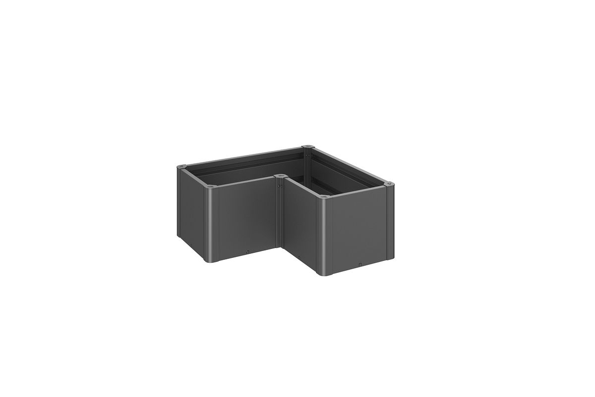 Biohort Pflanzbeet Belvedere B 102 x T 102 cm (Gr. L100) 45 cm (MINI) dunkelgrau-metallic
