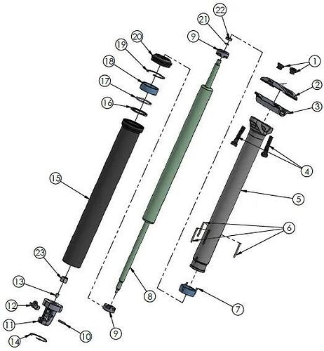 CONTEC Service-Kit Nara Drop Kit A schwarz für 40 mm Verstellbereich, kompatibel fü