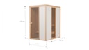 Vorschaubild Bertilo Sauna Model 1 Mini white - 58 mm