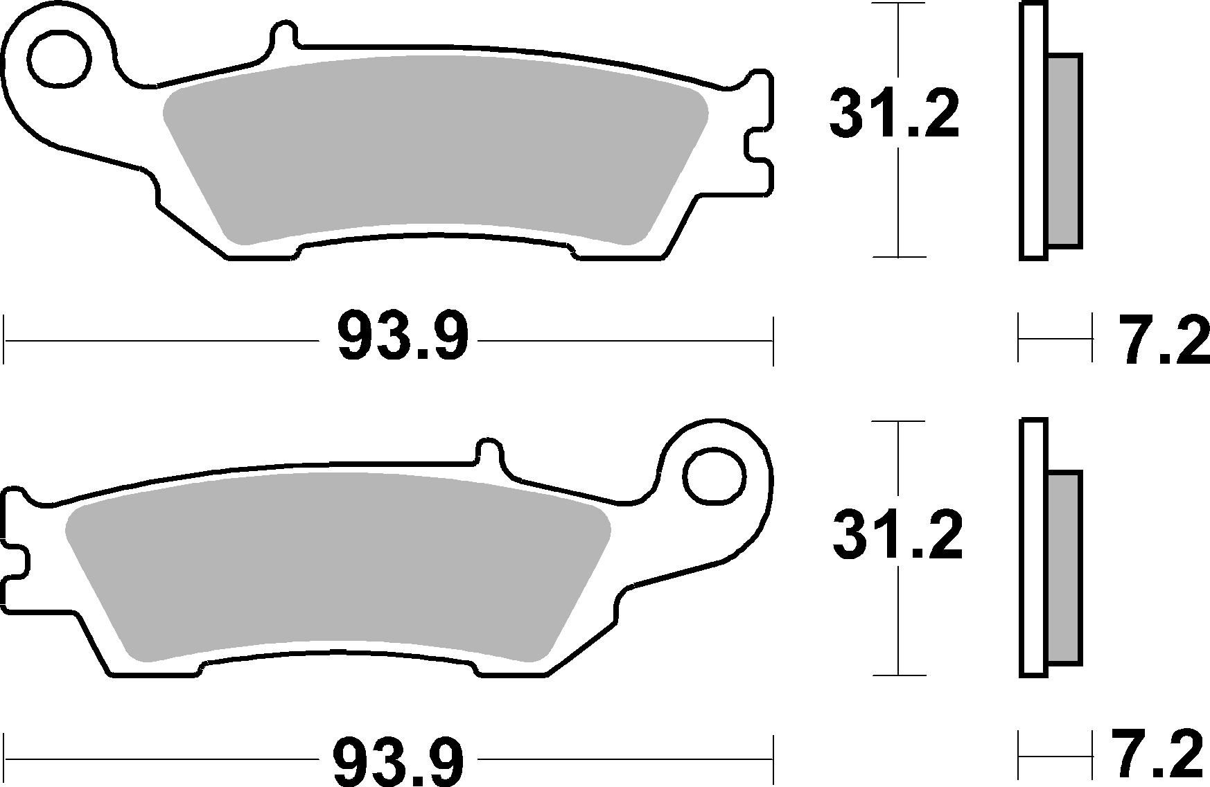 SBS Bremsbelag 840SI Offroad Sinter