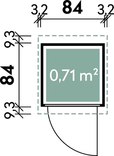 Wolff Finnhaus Premium Geräteschrank 20-A/B/C/D
