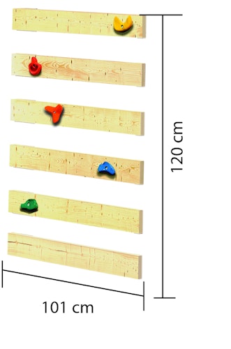 Akubi Kinderspielturm Anna mit Pultdach inkl. Wellenrutsche, Kletterwand und Doppelschaukel