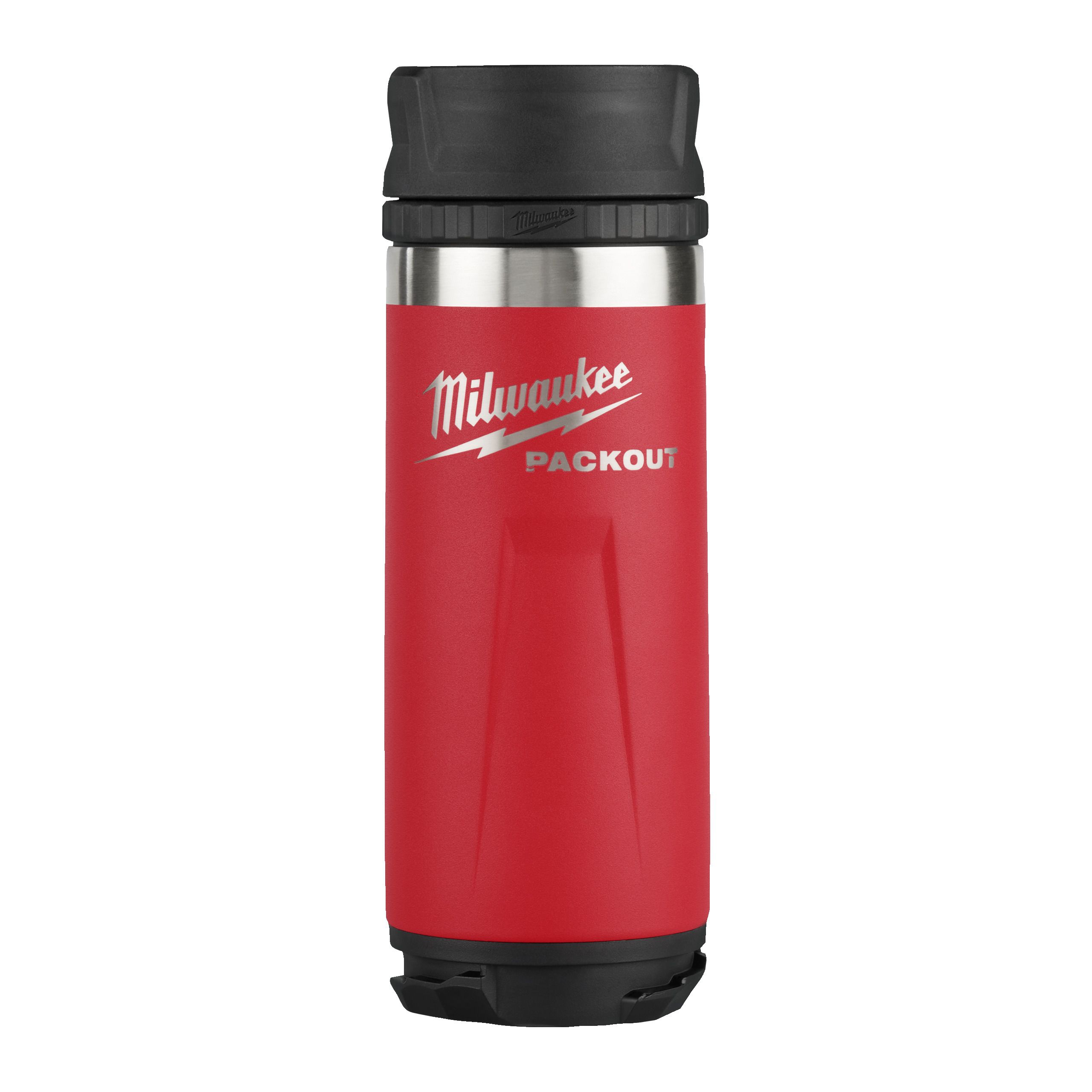 Milwaukee ﻿PACKOUT Isolierbecher 530 ml mit Trinkdeckel, rot 4932493473