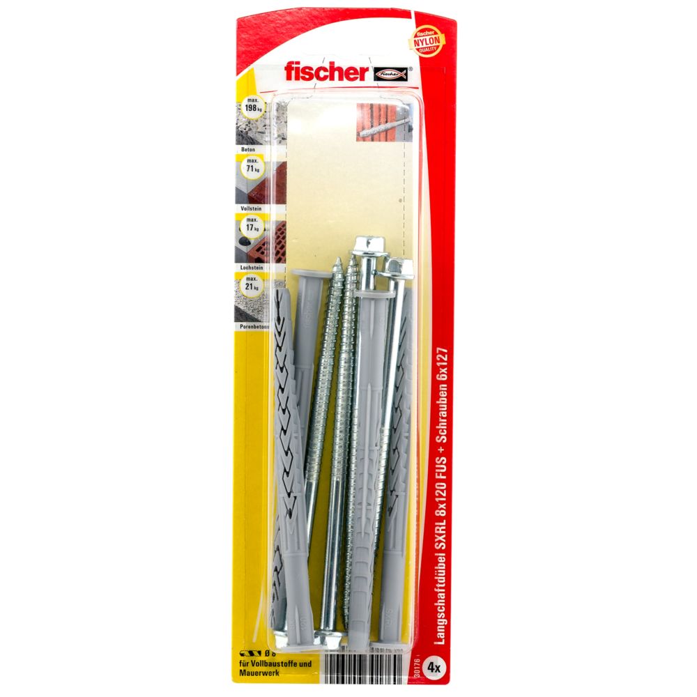 FISCHER Langschaftdübel SXRL 8x120 FUS K (4 St.)
