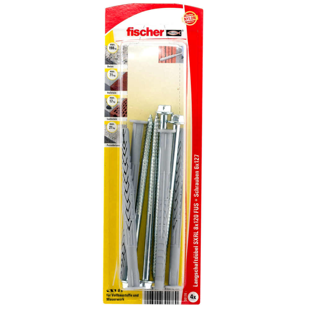 FISCHER Langschaftdübel SXRL 8x120 FUS K (4 St.)