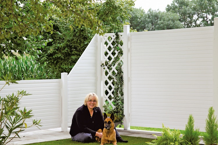  T&J LIGHTLINE Kunststoff Rankgitter 600 x 1800 mm, Weiß