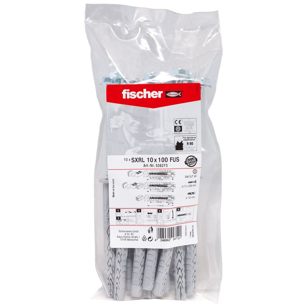 FISCHER Langschaftdübel SXRL 10x100 FUS B (10 St.)
