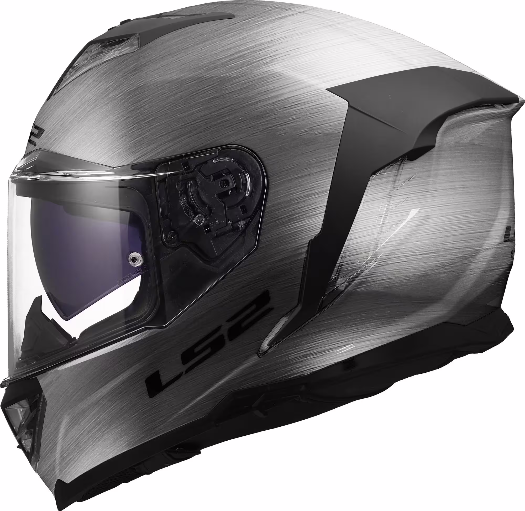 LS2 Integralhelm FF818 Storm III Jeans Titanium Grau XL