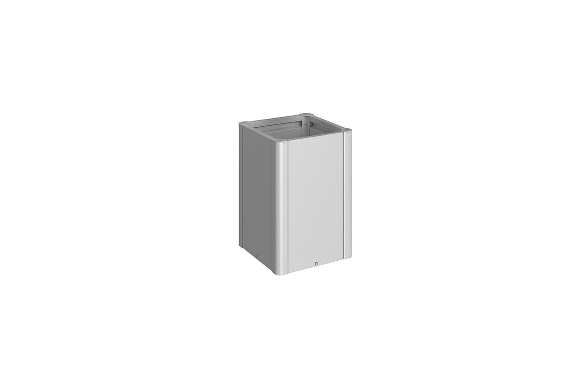 Biohort Pflanzbeet Belvedere B 53 x T 53 cm (Gr. 50) 77 cm (MAXI) silber-metallic