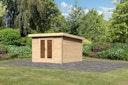 Vorschaubild Karibu Premium Gartenhaus Radeburg 1 - 40 mm (Homeoffice-Gartenhaus)
