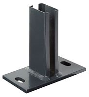 Alberts® Pfostenträger zum Aufschrauben für Zaunpfosten Doppelstabmatten 60 x 40 mm