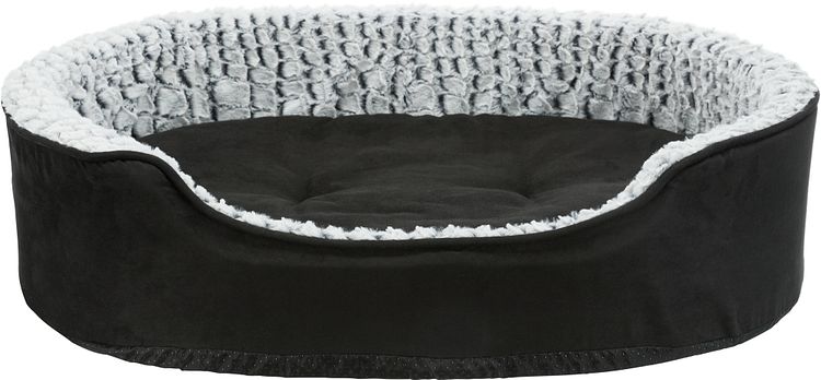 TRIXIE Vital Bett Lino, oval, schwarz/grau