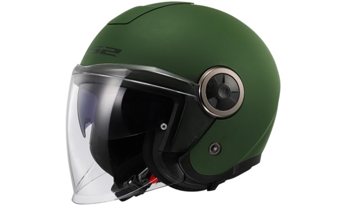 LS2 Jethelm OF620 Classy II XXL Grün matt Solid