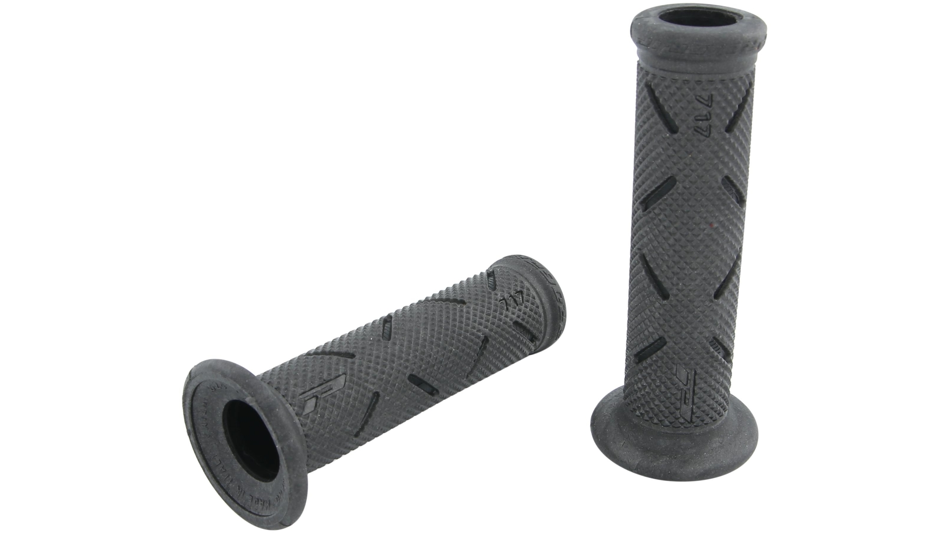 Progrip Griffgummi 717 Schwarz / Schwarz Offen Paar Ø22/25mm Länge 122mm
