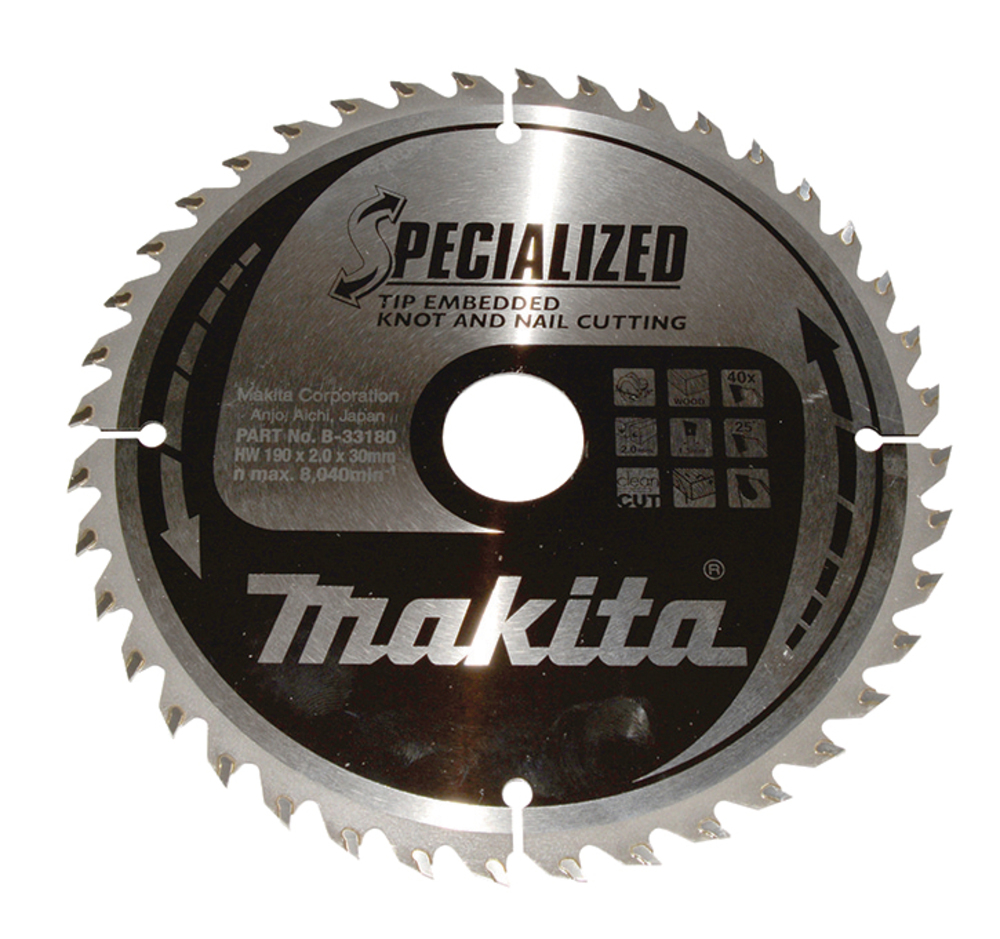 Makita SPECIALIZED Sägeb.190x30x40Z B-33180