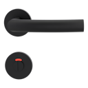 Vorschaubild Griffwerk VAYA 178 LORITA fast2fix Fast2Fix GK3 Rosetten rund WC rot/weiß Graphitschwarz