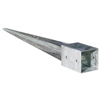 T&J Einschlagbodenhülse 71 x 71 x 750 mm, für Pfosten 7 x 7 cm