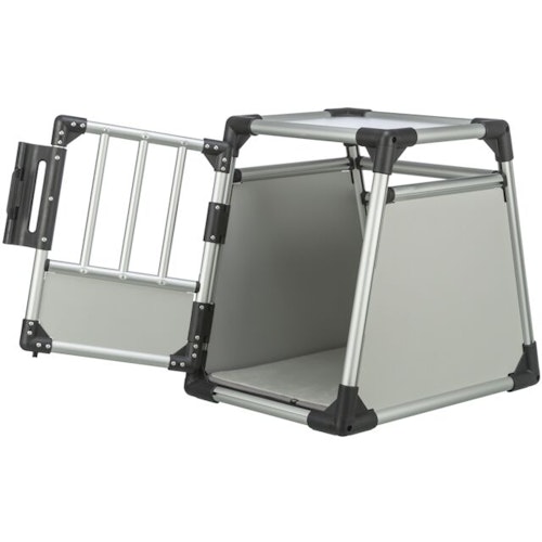 TRIXIE Transportbox Aluminium silber/hellgrau Transportbox