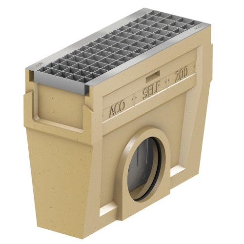 ACO Self® Einlaufkasten mit verzinktem Maschenrost - Länge 50 cm