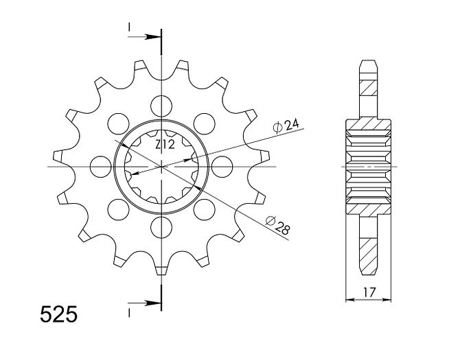 Supersprox Ritzel 525 15Z