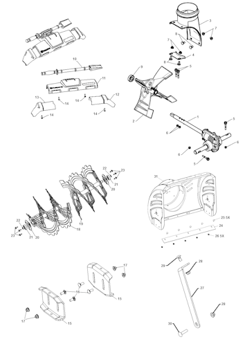 Husqvarna Schneefräsen/Fräsen 961930127 ST 327
